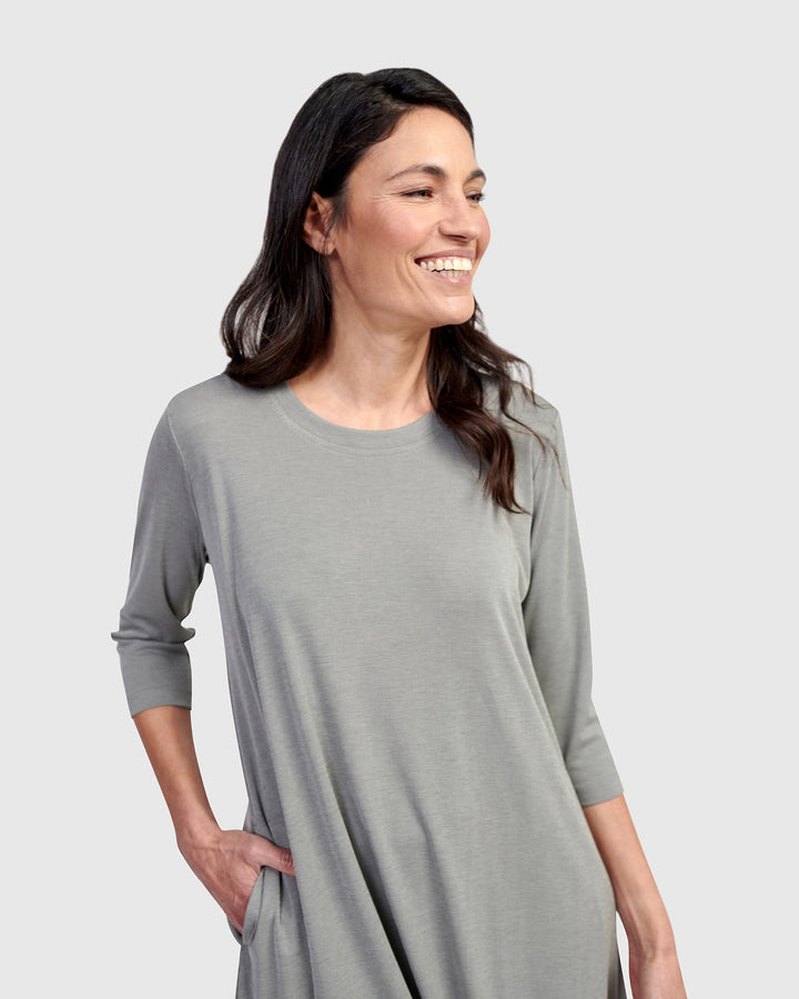 Essential Relaxed Dress, Saladine
