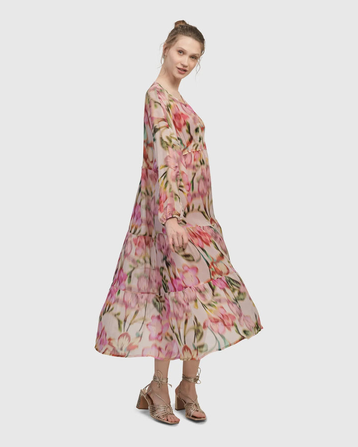 Azalea Chiffon Maxi Dress, Floral