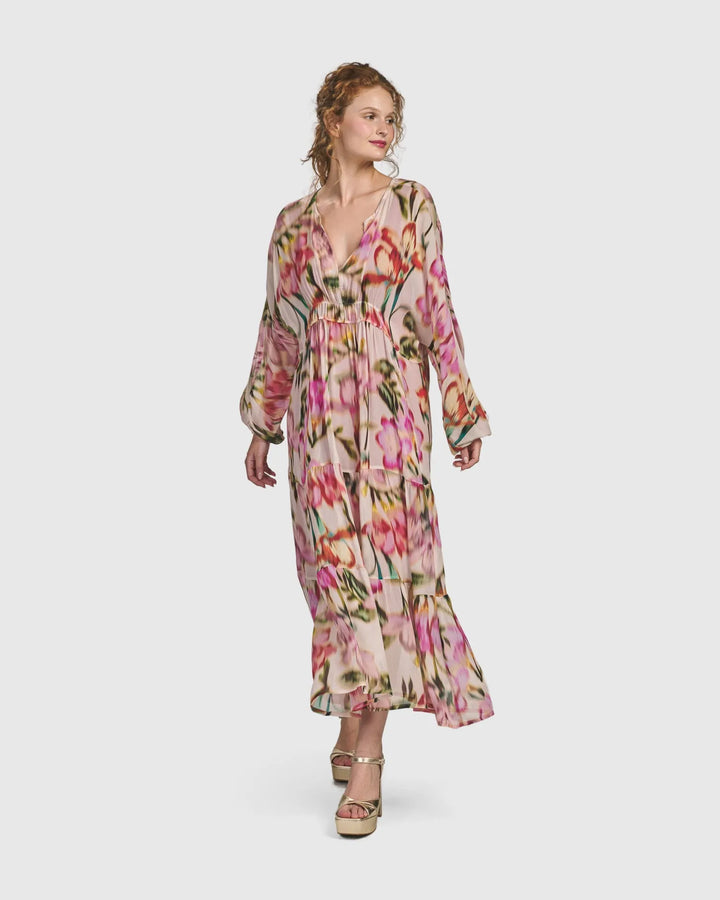 Azalea Chiffon Maxi Dress, Floral