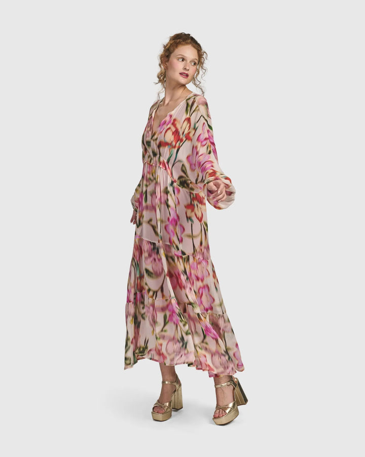 Azalea Chiffon Maxi Dress, Floral