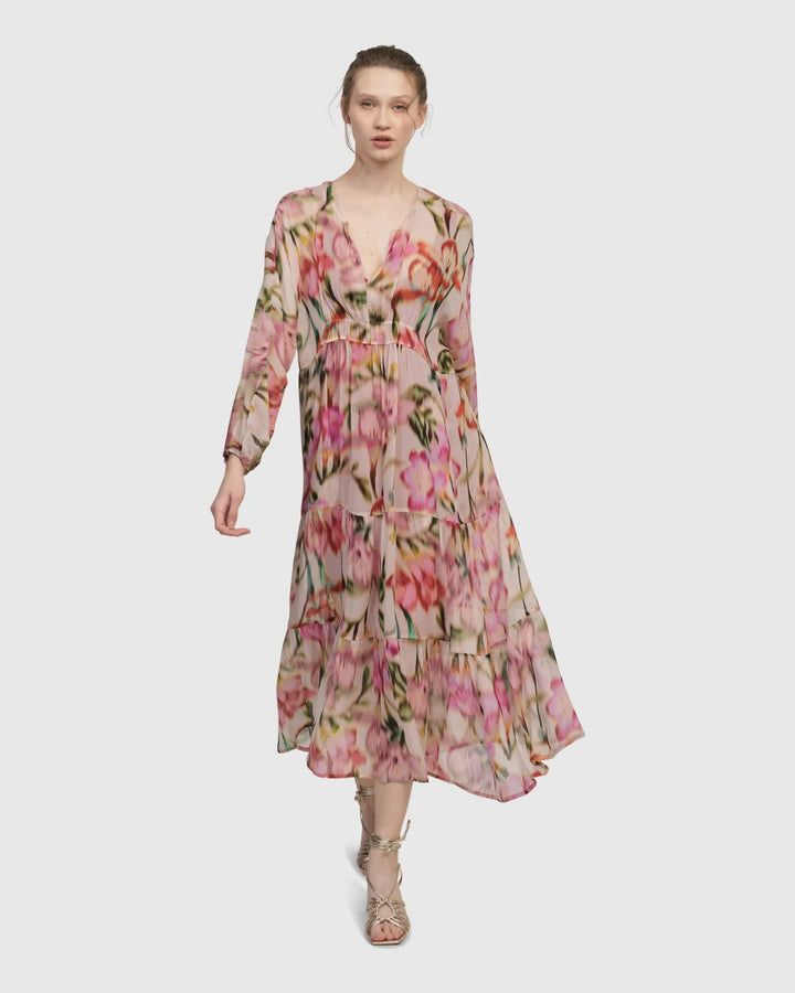 Azalea Chiffon Maxi Dress, Floral