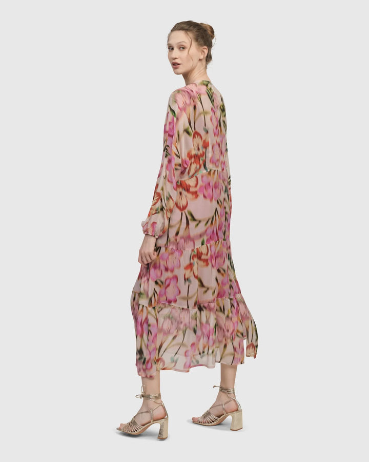 Azalea Chiffon Maxi Dress, Floral