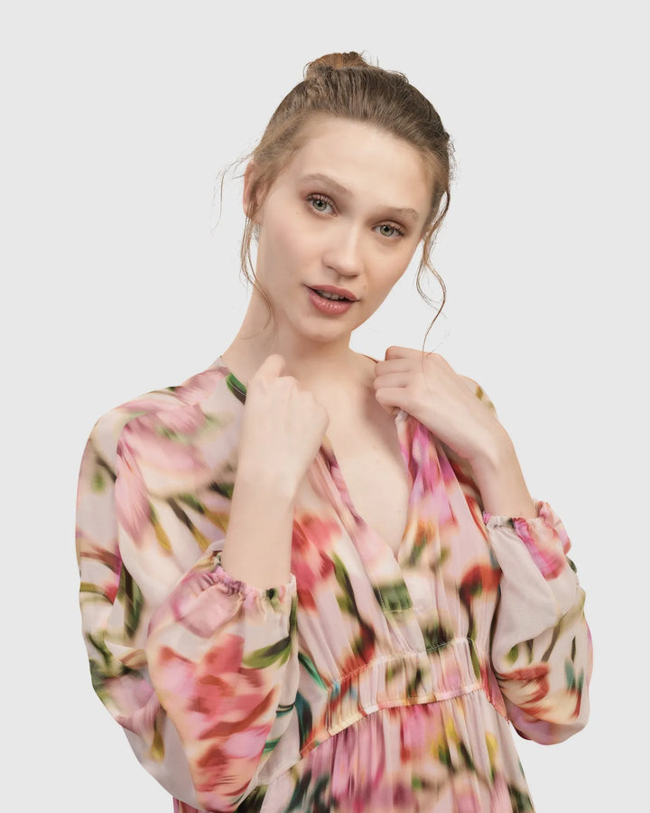 Azalea Chiffon Maxi Dress, Floral