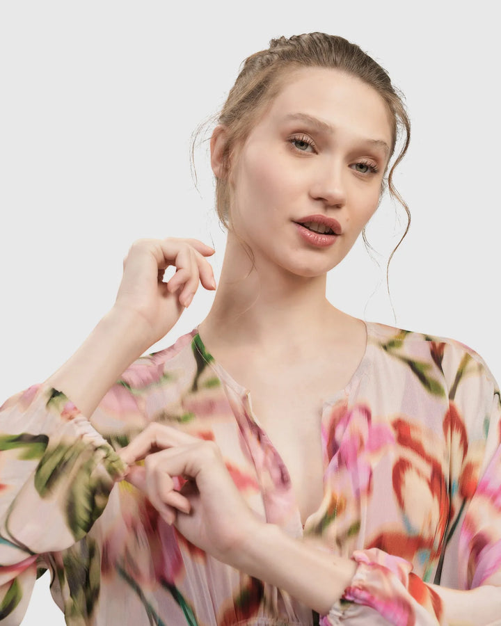Azalea Chiffon Maxi Dress, Floral