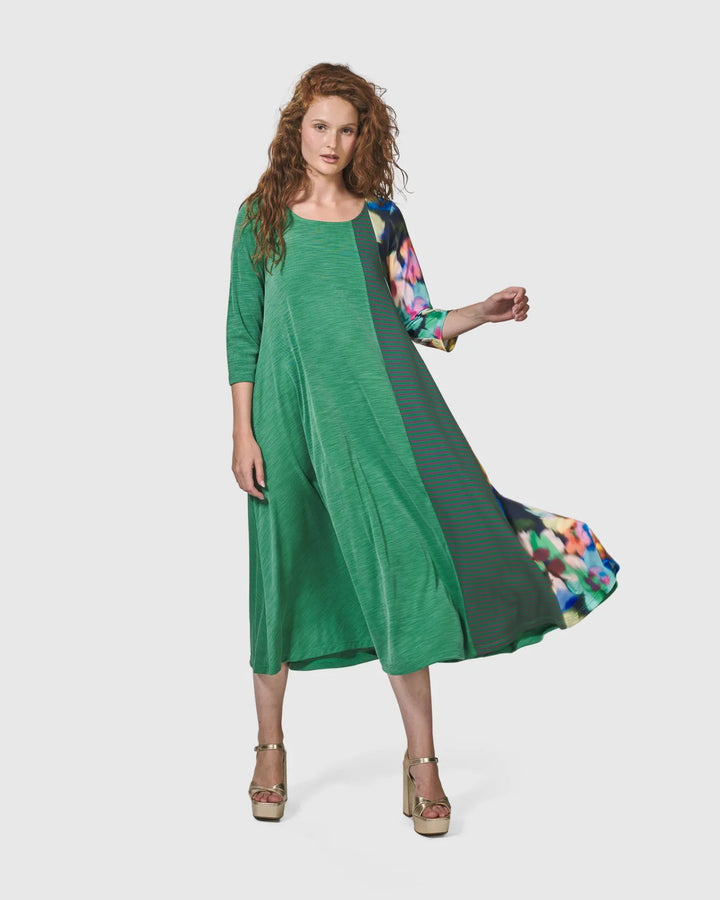 Forget-Me-Not A-Line Maxi Dress, Garden