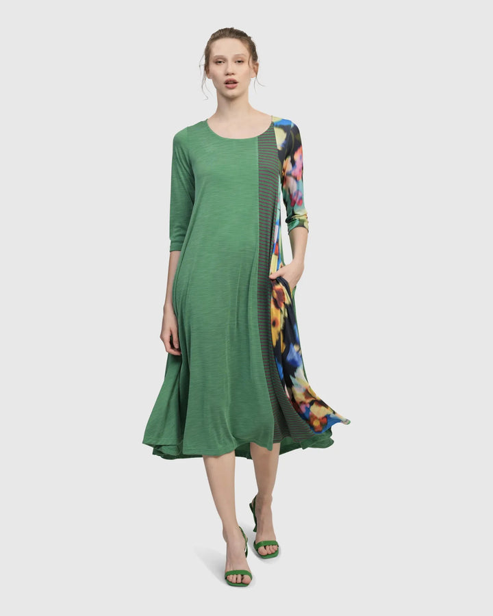 Forget-Me-Not A-Line Maxi Dress, Garden