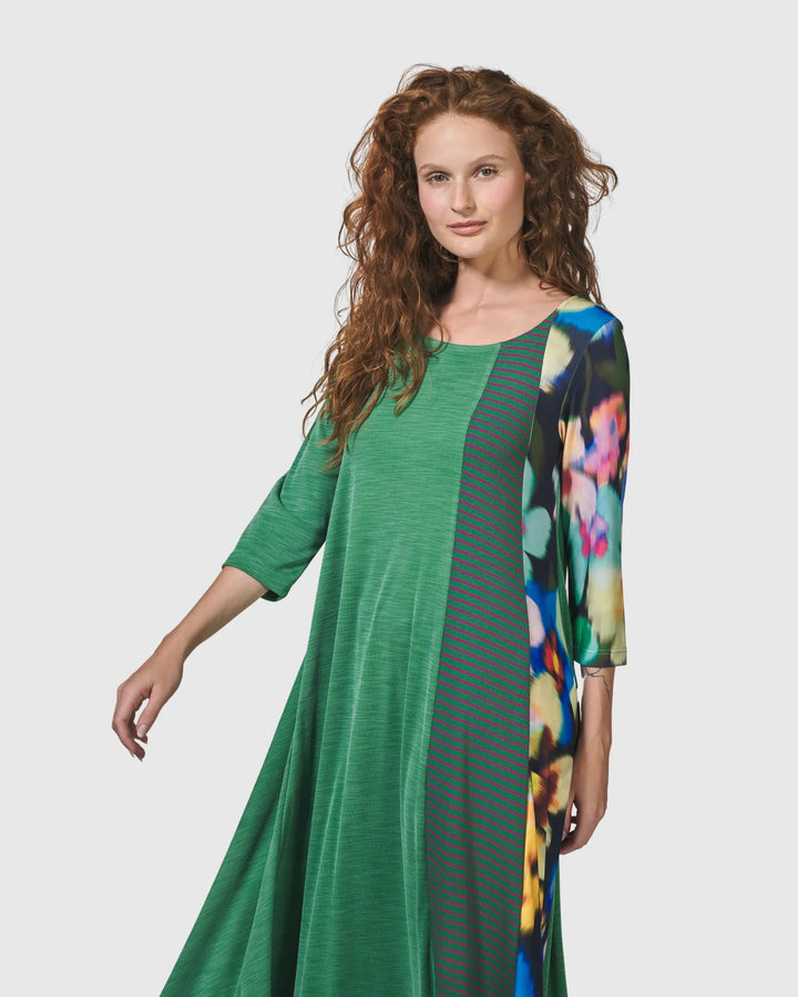 Forget-Me-Not A-Line Maxi Dress, Garden