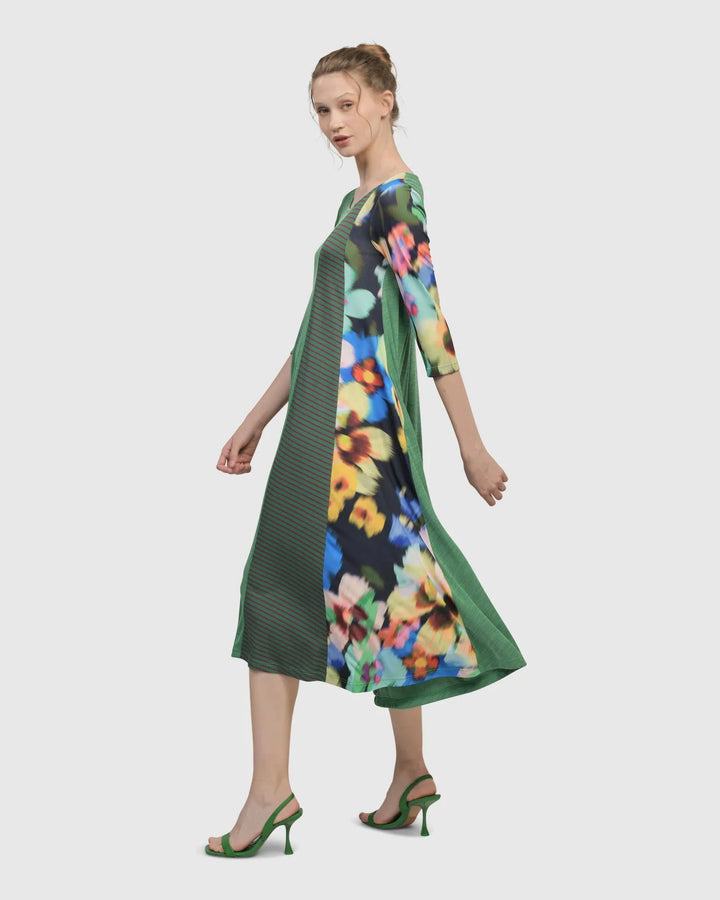 Forget-Me-Not A-Line Maxi Dress, Garden