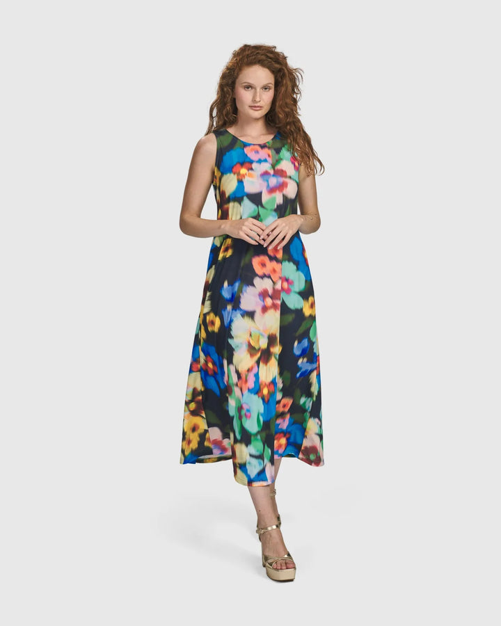 Forget-Me-Not Sleeveless Maxi Dress, Garden