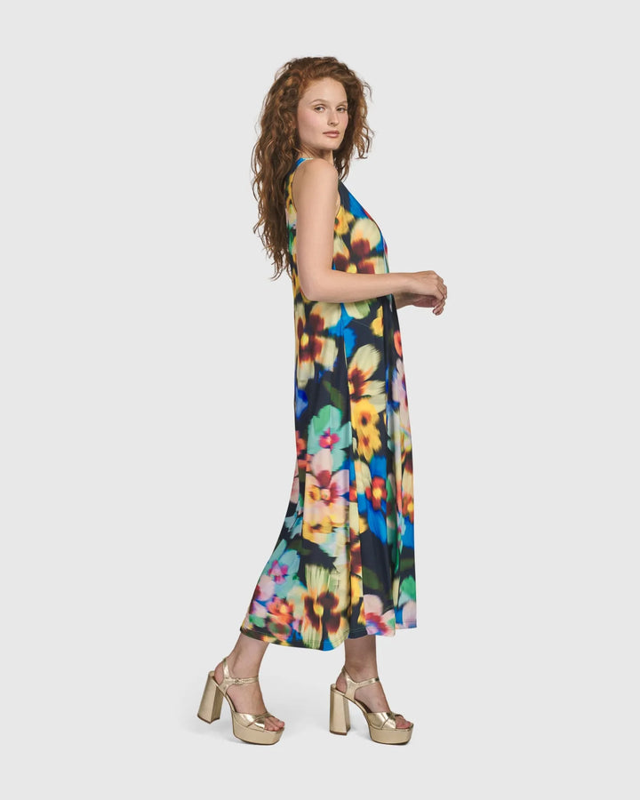 Forget-Me-Not Sleeveless Maxi Dress, Garden