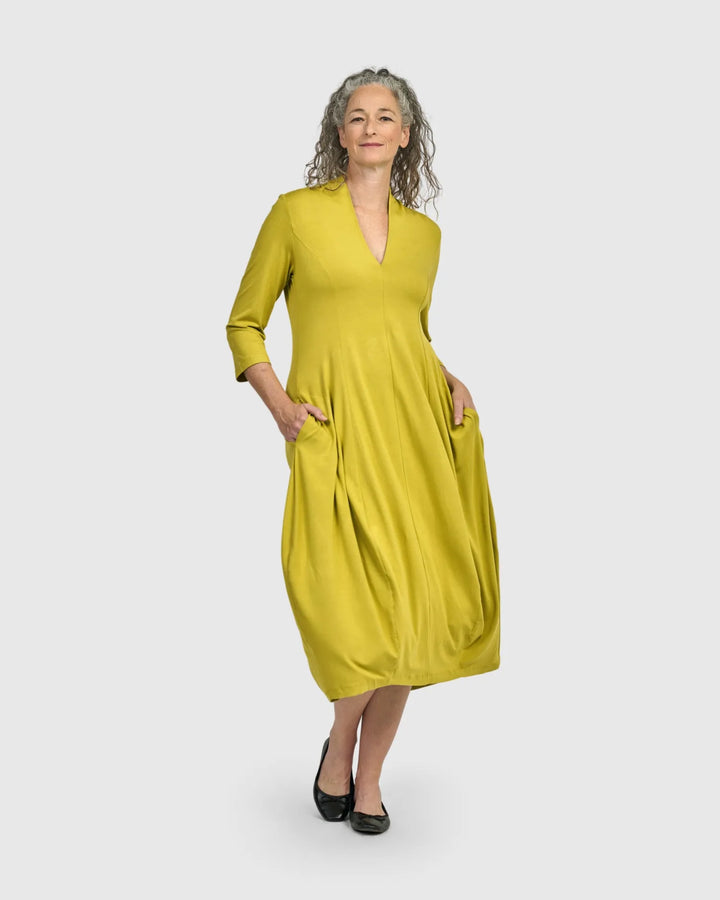 Essential Cocoon Dress, Lime