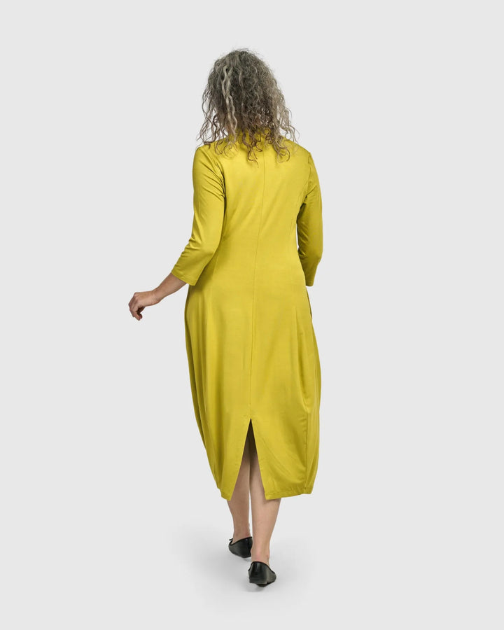 Essential Cocoon Dress, Lime