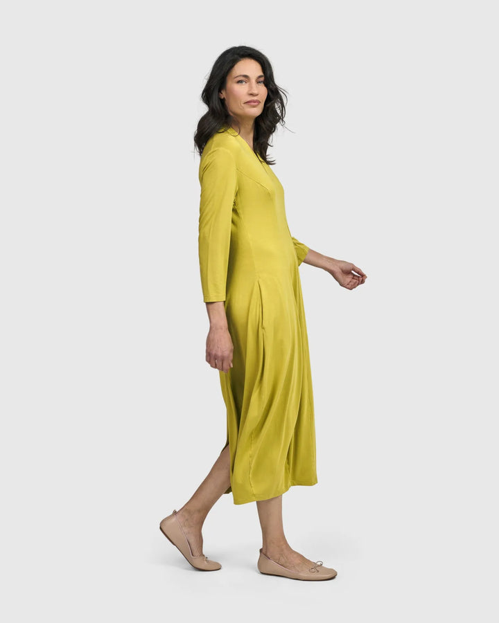 Essential Cocoon Dress, Lime