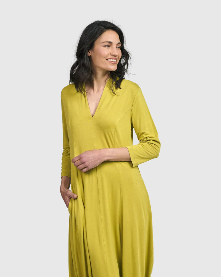 Essential Cocoon Dress, Lime