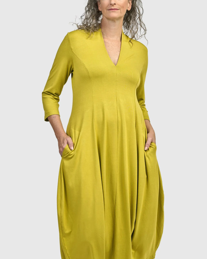 Essential Cocoon Dress, Lime
