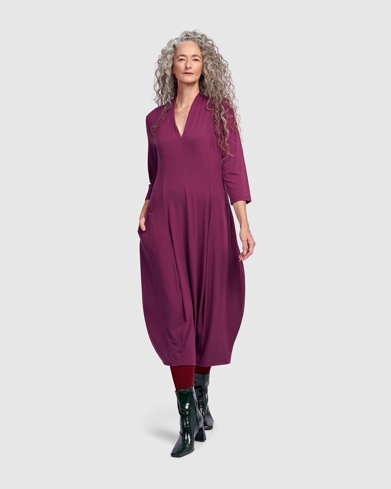 Alembika Essential Cocoon Dress, Sangria Sangria / 1 (US 6-8) Alembika Essential Cocoon Dress, Sangria Sangria / 1 (US 6-8)