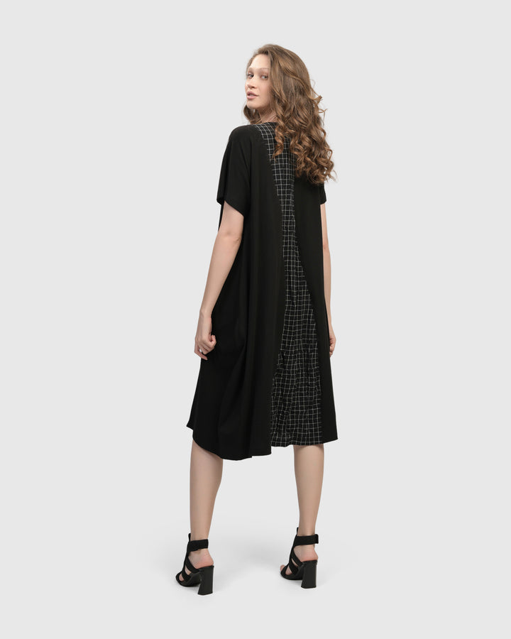 Athena Relaxed Cocoon Dress, Net