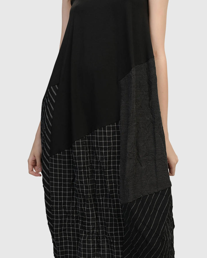 Hestia Sleeveless Cocoon Dress, Mix