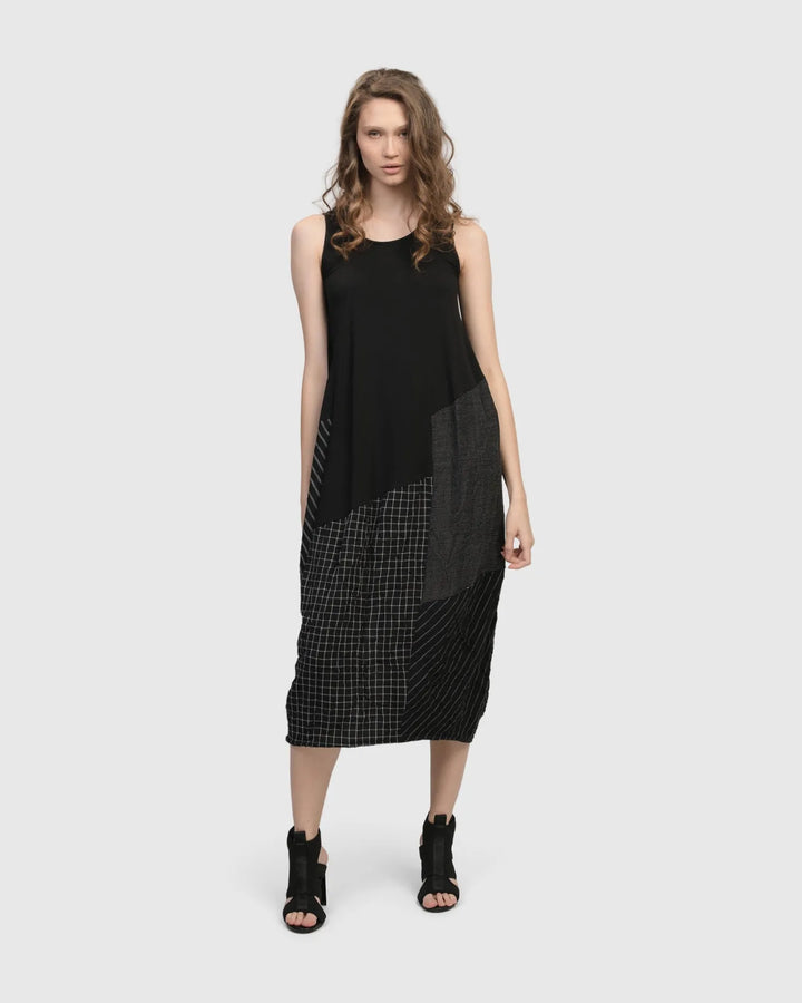Hestia Sleeveless Cocoon Dress, Mix