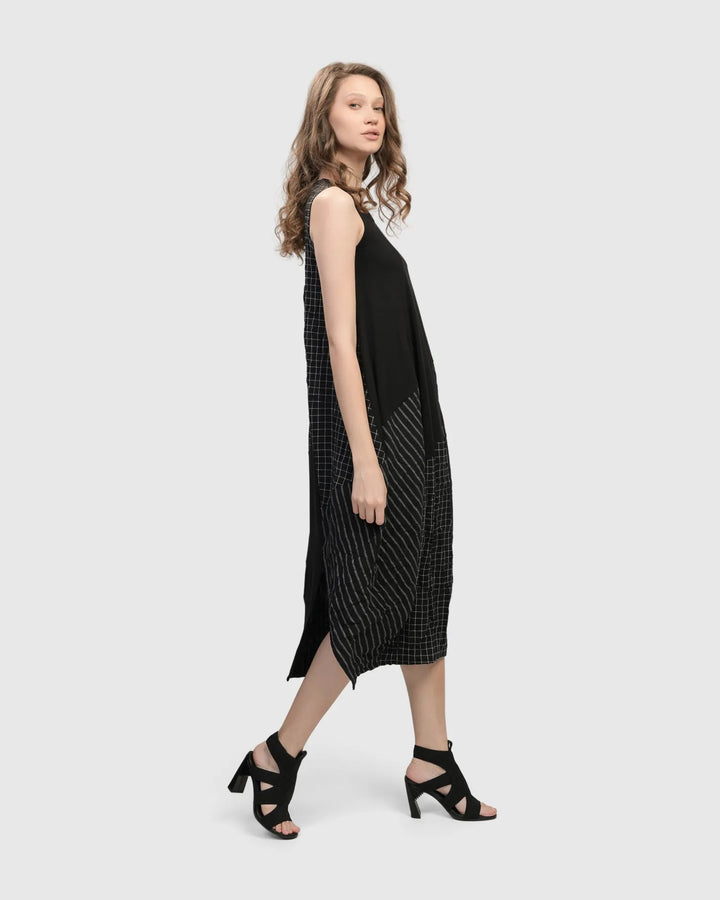 Hestia Sleeveless Cocoon Dress, Mix