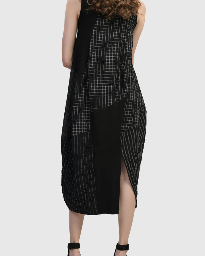 Hestia Sleeveless Cocoon Dress, Mix