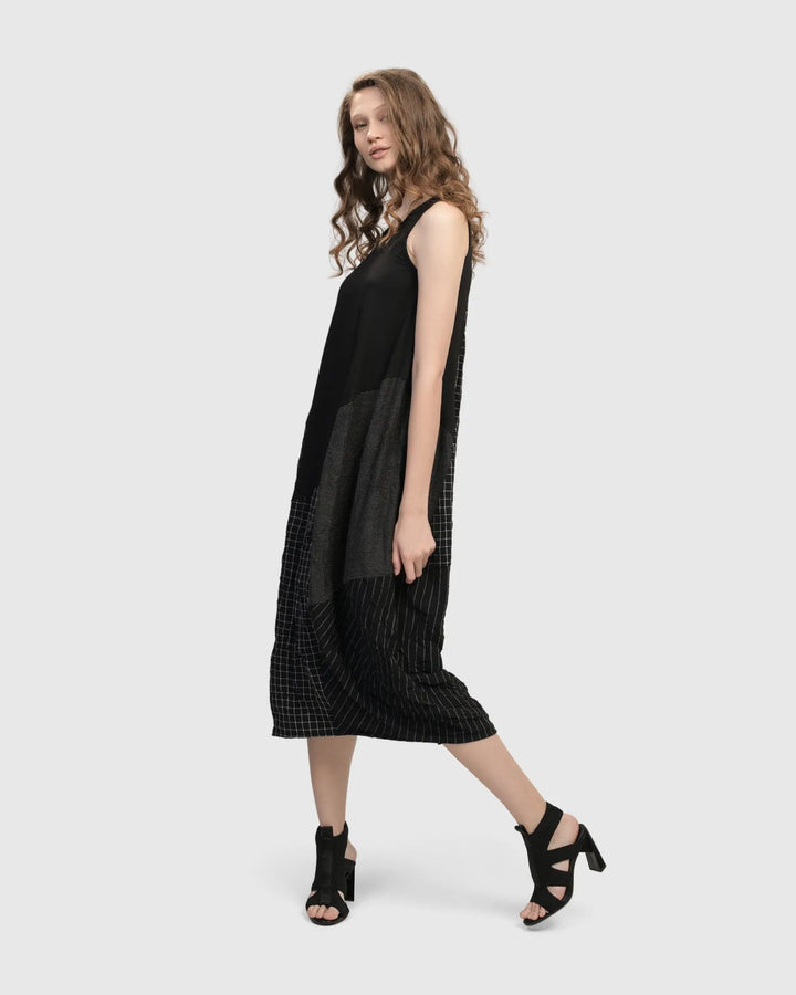 Hestia Sleeveless Cocoon Dress, Mix