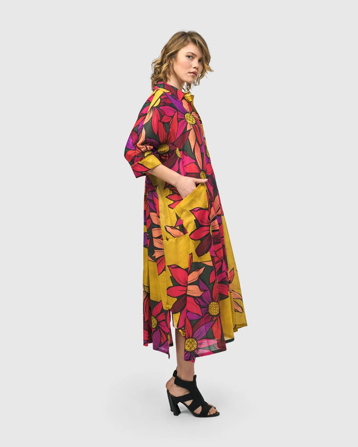 Saffron Shirt Dress, Bouquet