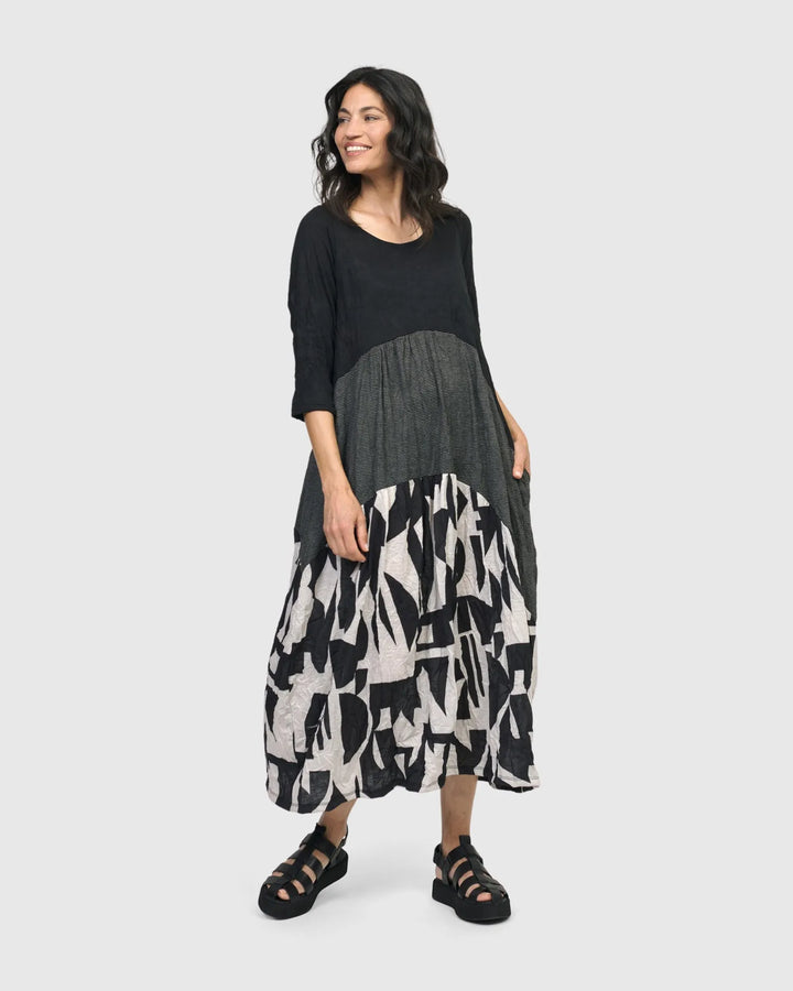 Inkjet Maxi Dress, Mono