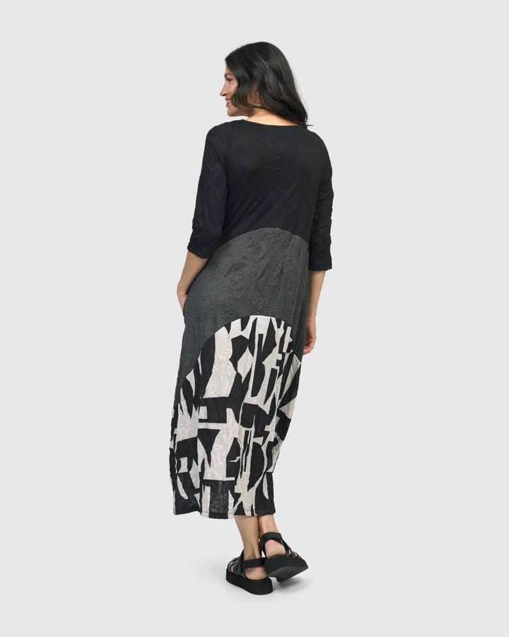 Inkjet Maxi Dress, Mono