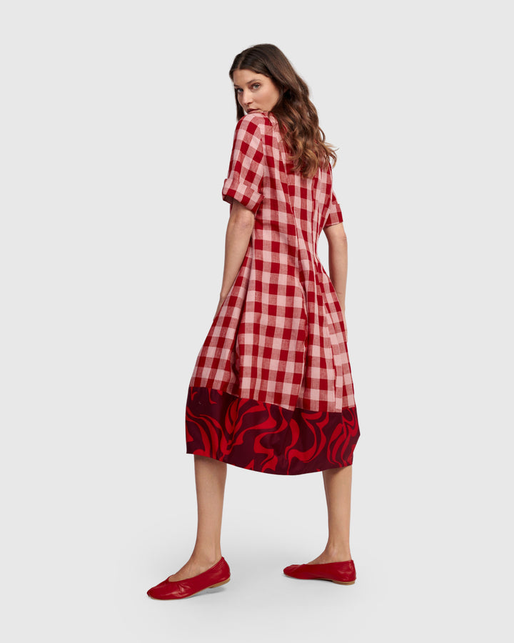 Bunny Wonderful Shirt Dress, Check