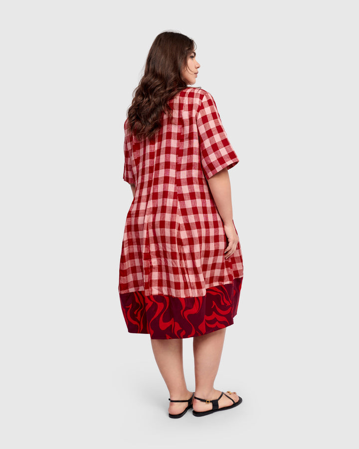 Bunny Wonderful Shirt Dress, Check