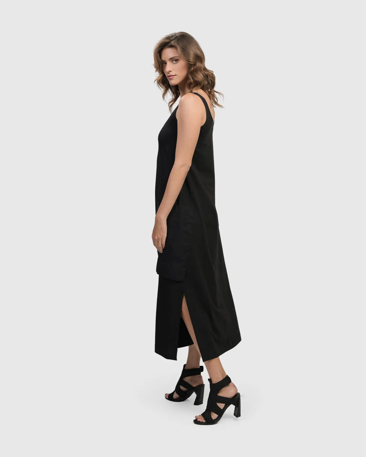Urban Maxi Tank Dress, Black
