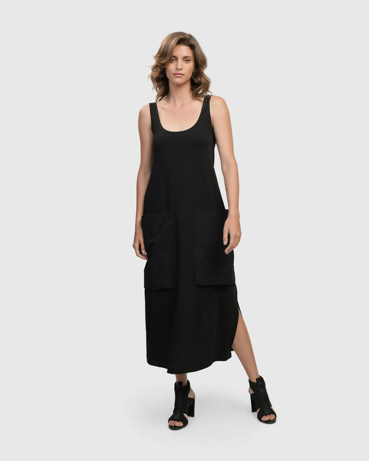 Urban Maxi Tank Dress, Black