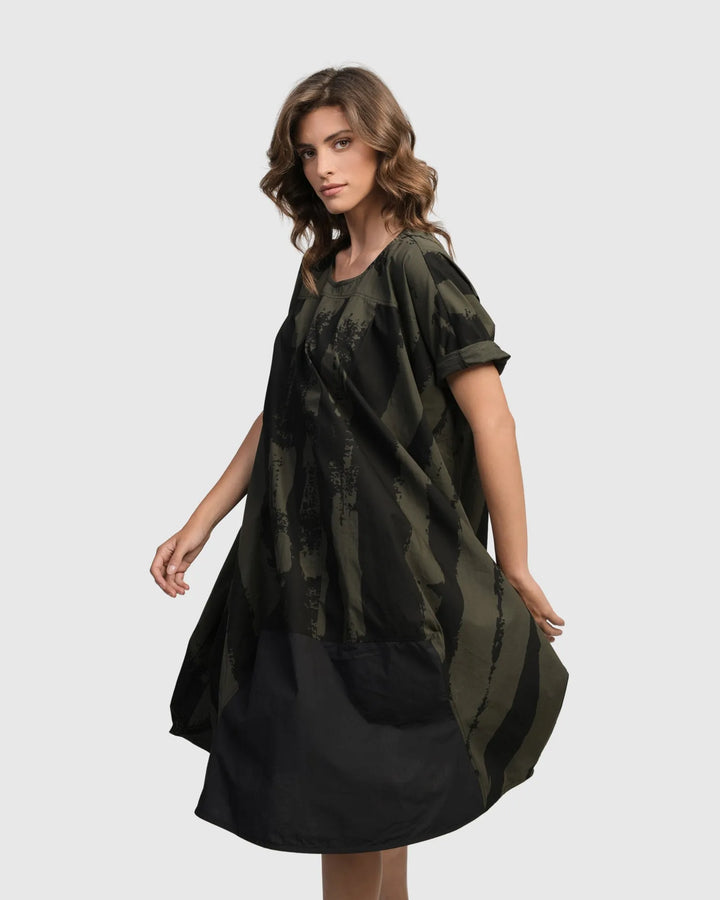 Urban Sake Muumuu Dress, Khaki