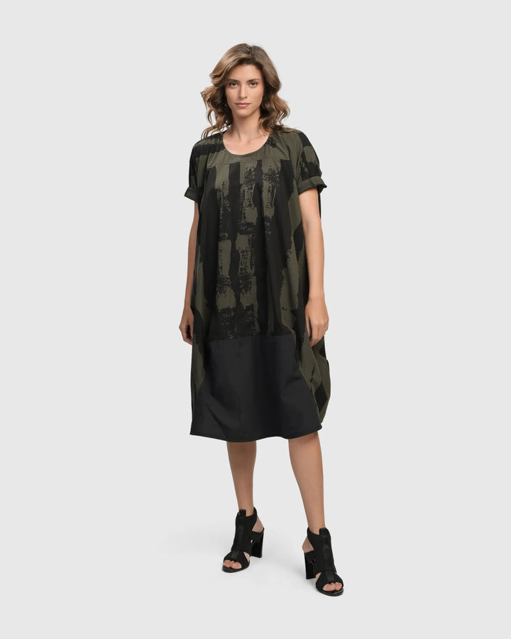 Urban Sake Muumuu Dress, Khaki
