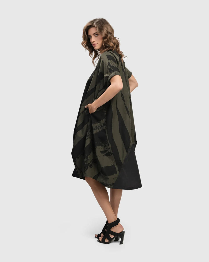 Urban Sake Muumuu Dress, Khaki