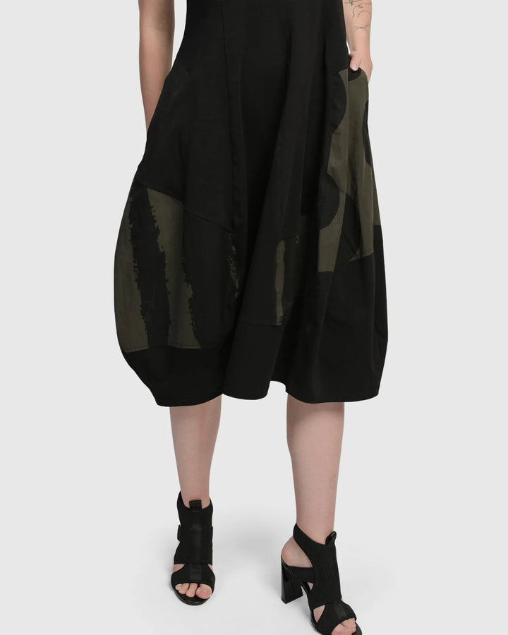 Urban Sleeveless Cocoon Dress, Khaki