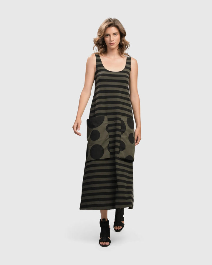 Urban Maxi Tank Dress, Khaki