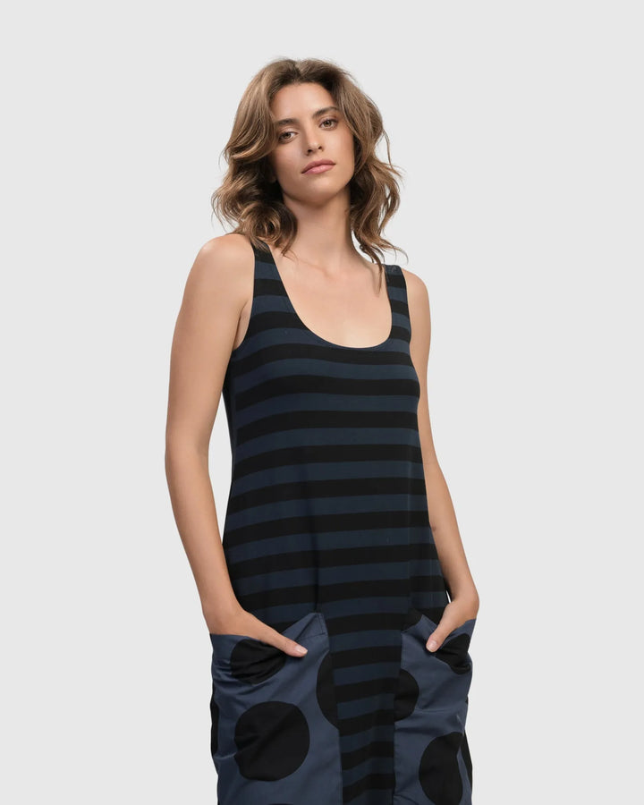 Urban Maxi Tank Dress, Navy