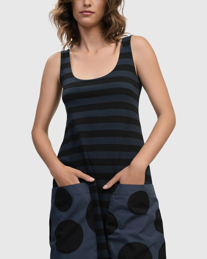 Urban Maxi Tank Dress, Navy