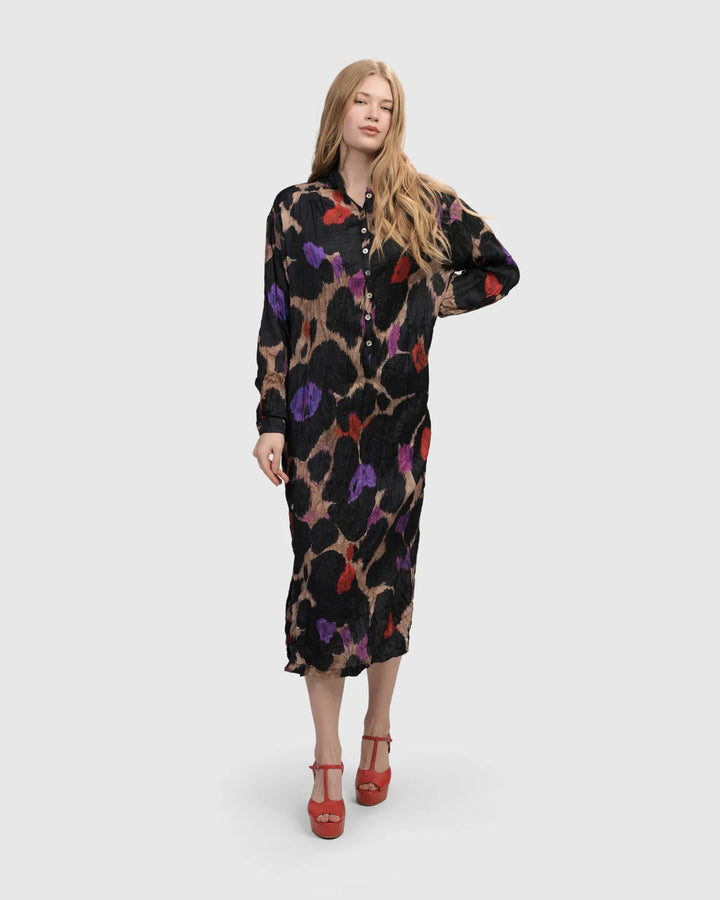 Cosmopolitan Shirt Dress, Violet