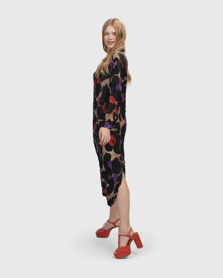 Cosmopolitan Shirt Dress, Violet