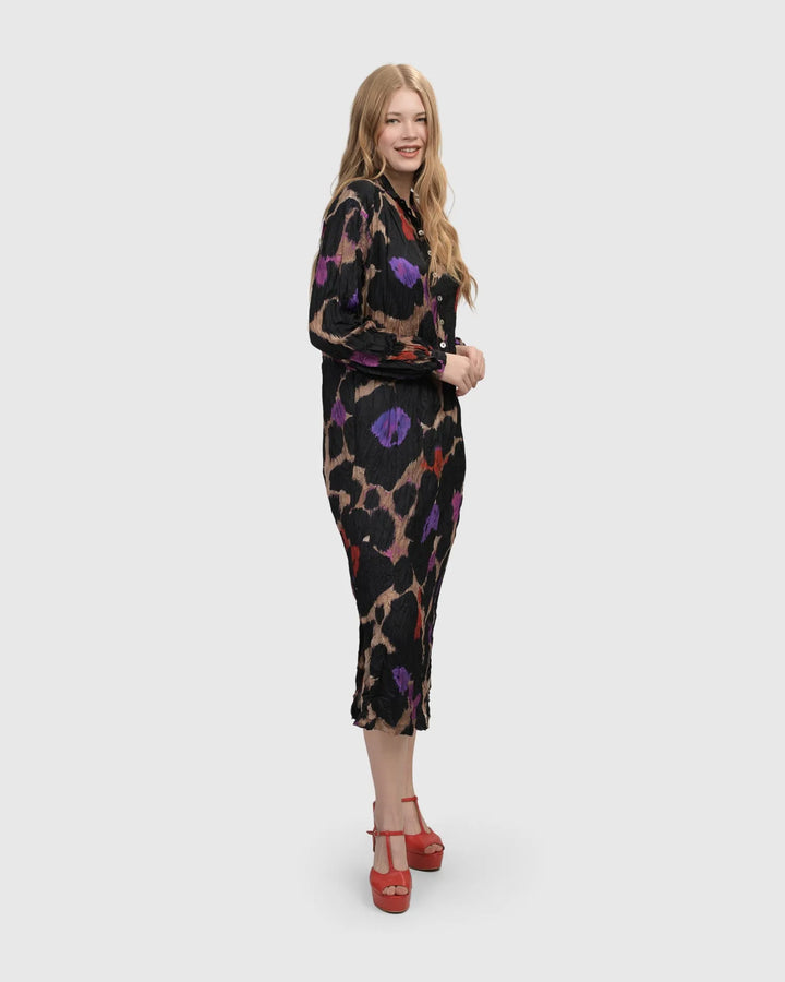 Cosmopolitan Shirt Dress, Violet