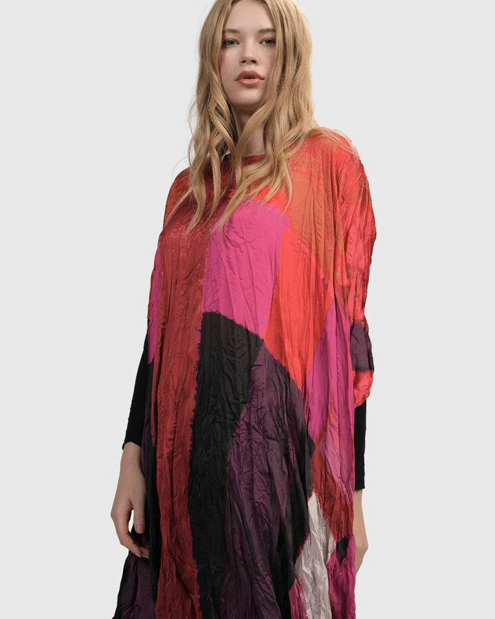 Sunset Strip Muumuu Dress, Magenta