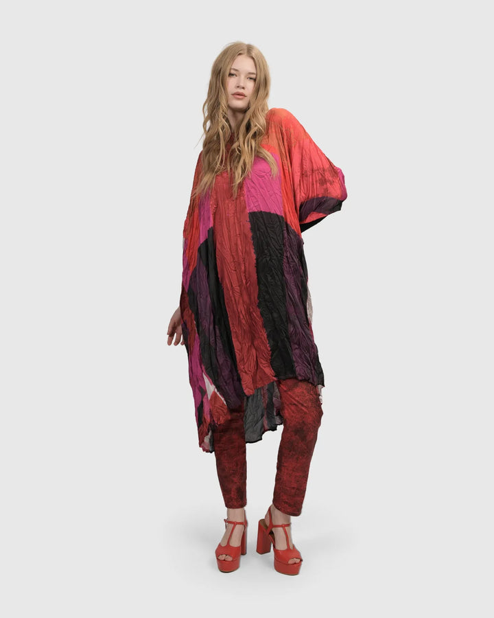 Sunset Strip Muumuu Dress, Magenta