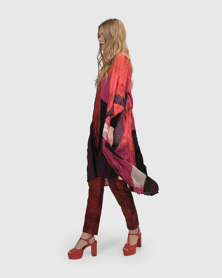Sunset Strip Muumuu Dress, Magenta