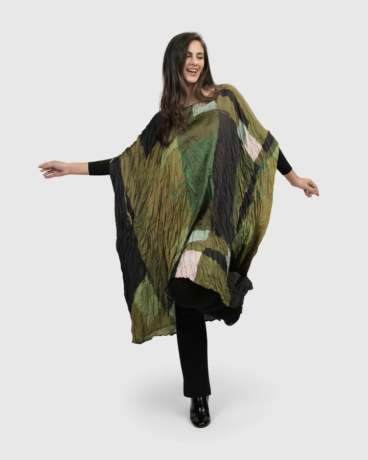 Al Fresco Muumuu Dress, Olive