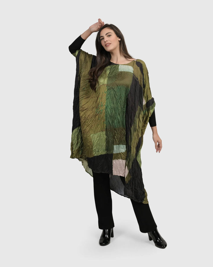 Al Fresco Muumuu Dress, Olive