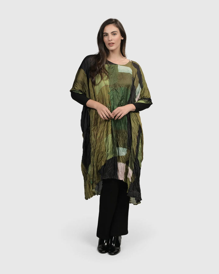 Al Fresco Muumuu Dress, Olive