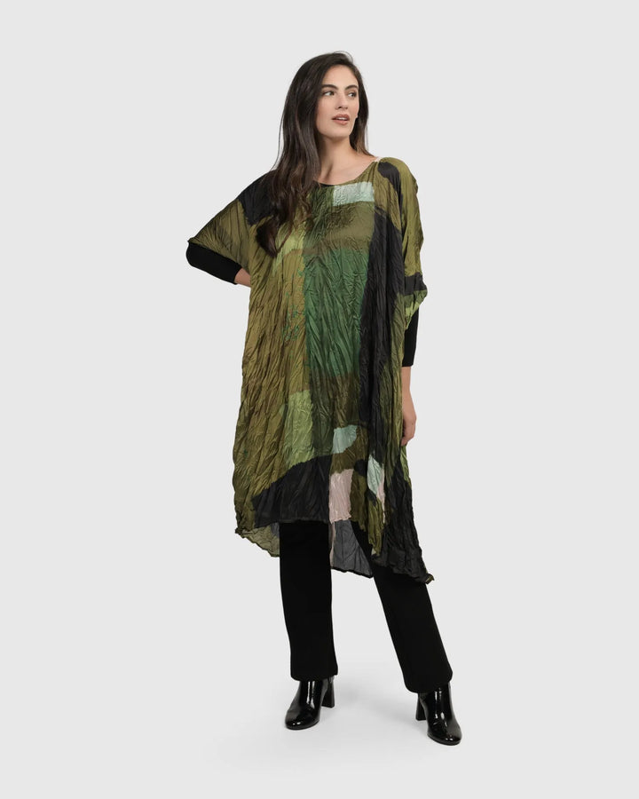 Al Fresco Muumuu Dress, Olive